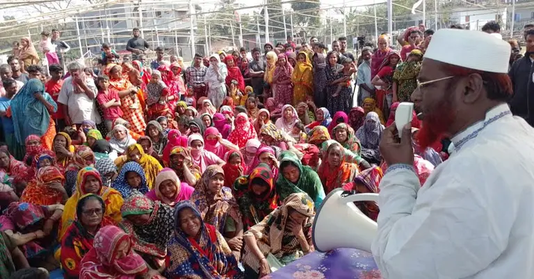 খুলনার ডুমুরিয়ায় নির্বাচনি প্রচারণায় গোলাম পরওয়ার